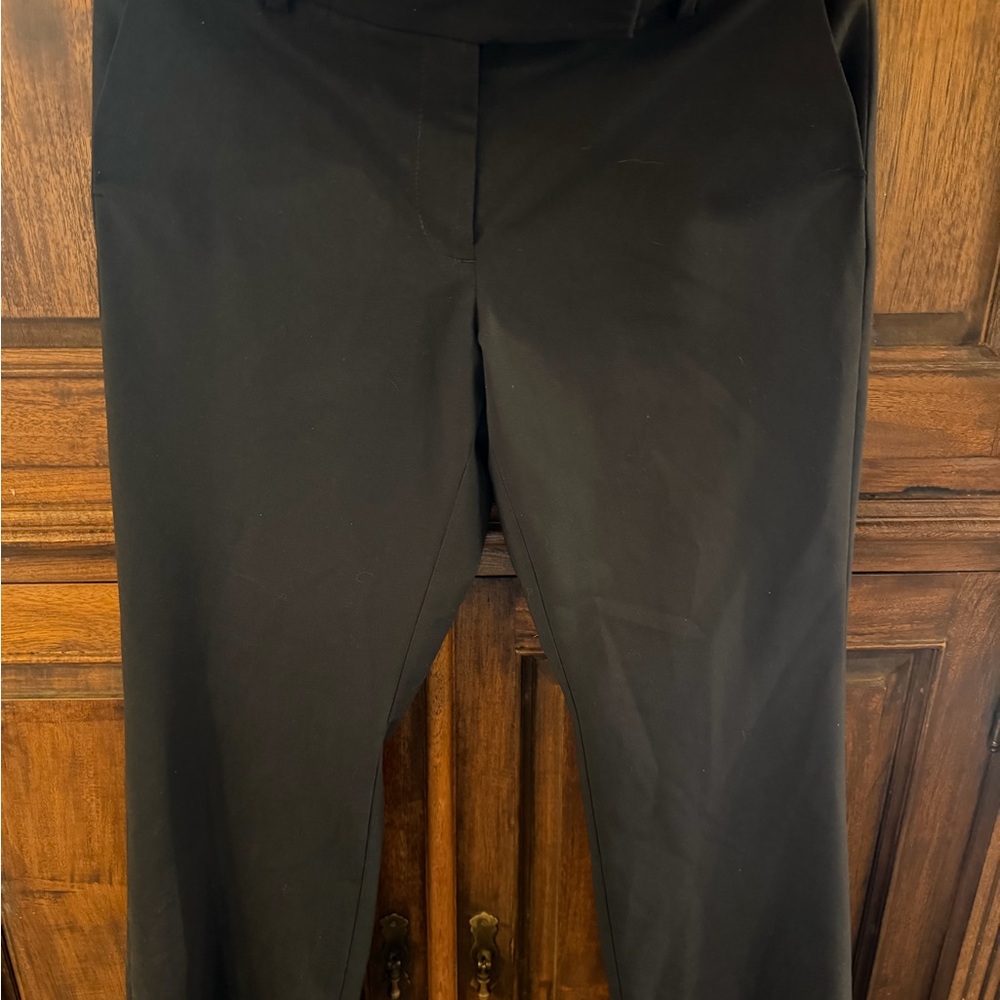 Lands' End Black Women's Dress Pants with Subtle Stitching